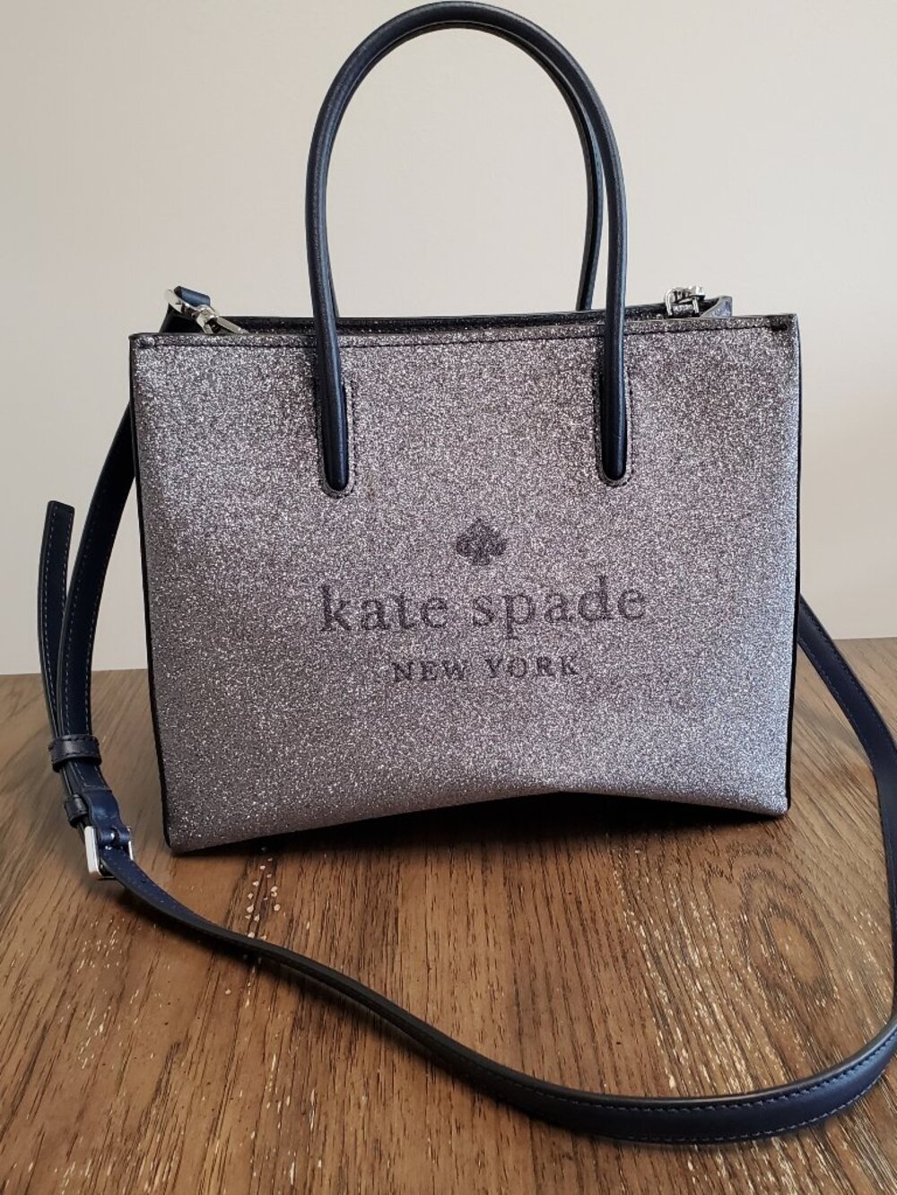 Kate Spade Trista Glitter Shopper Tote